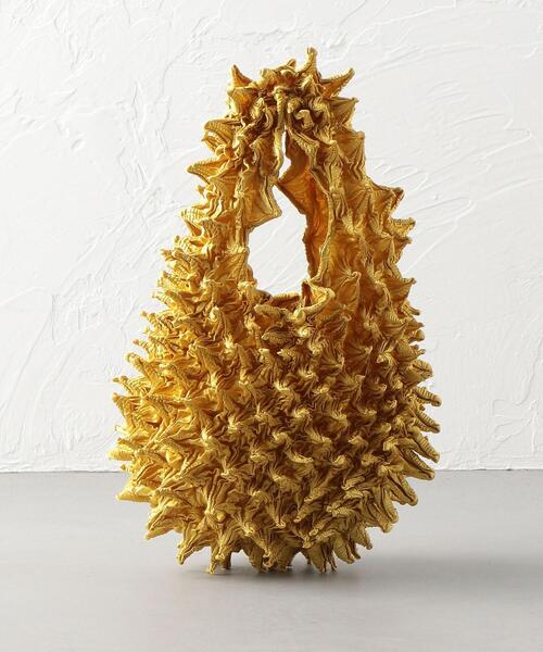 BUNZABURO（ブンザブロウ）の「BUNZABURObaiShibori BAG（エコバッグ/サブバッグ・レディース・ライトピンク/オフホワイト/ゴールド/ケリー/コバルトブルー/ライラック/ピンク/ワインレッド/グレー/ブラック/ダークブラウン・FREE）」の11枚目の写真