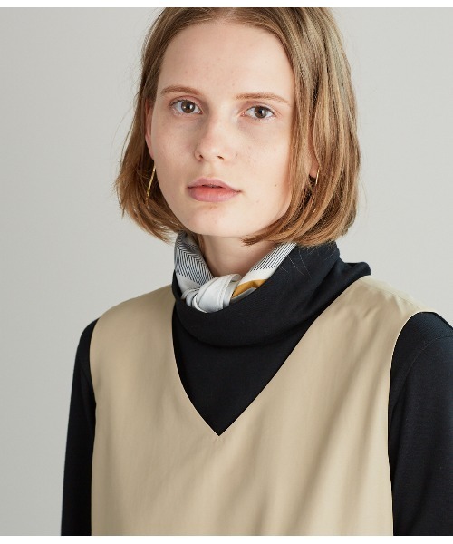 SIPULI（シプリ）の「Mantero / コットンシルク ビックチェックプリントスカーフ（ストール/ショール・レディース・ホワイト/アイボリー・フリー）」の6枚目の写真