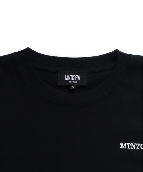 MINTCREW(ミントクルー)の「【MINTCREW】ONE POINT LOGO TEE / ミントクルー ワンポイント ロゴ Tシャツ(Tシャツ/カットソー・メンズ・ブラック/ホワイト・SMALL/MEDIUM/LARGE/X-LARGE)」の6枚目の写真