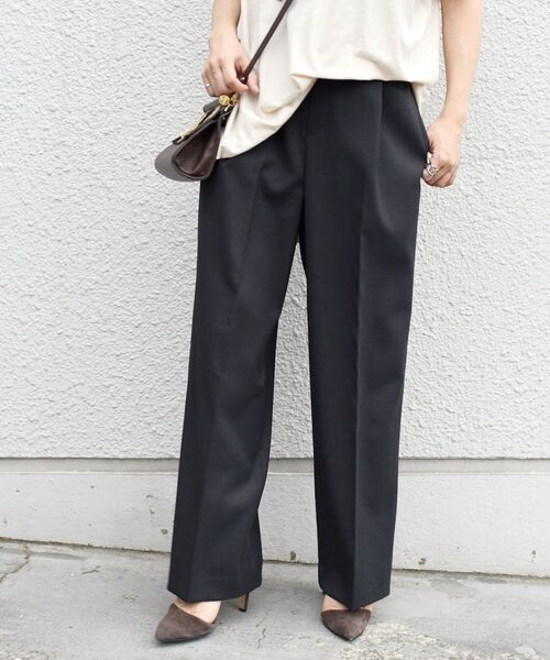 SHIPS（シップス）の「セミワイドパンツ（その他パンツ・レディース・ピンク系その他/グリーン/ブラック/ベージュ系その他・38/36/34/40）」の2枚目の写真