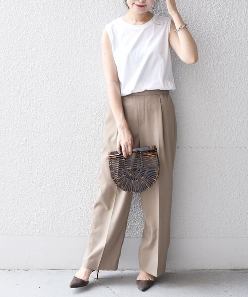 SHIPS（シップス）の「セミワイドパンツ（その他パンツ・レディース・ピンク系その他/グリーン/ブラック/ベージュ系その他・38/36/34/40）」の15枚目の写真