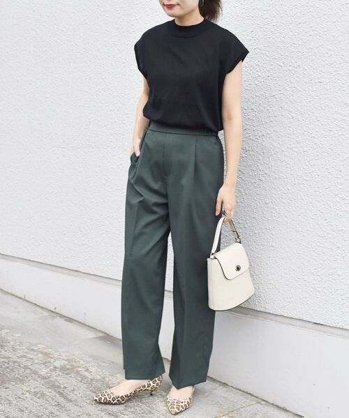 SHIPS（シップス）の「セミワイドパンツ（その他パンツ・レディース・ピンク系その他/グリーン/ブラック/ベージュ系その他・38/36/34/40）」の5枚目の写真