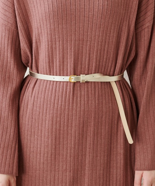 natural couture（ナチュラルクチュール）の「もちもちニットボトルネックリブワンピース（ワンピース・レディース・ブラック/ダークブラウン/ミント/モカ/ライトベージュ・FREE）」の17枚目の写真