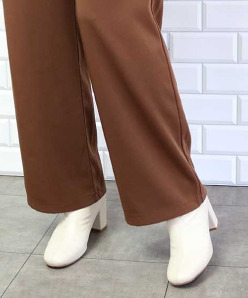 PRIVATE LABEL（プライベートレーベル）の「センターシームストレッチショートブーツ（ブーツ・レディース・ブラウン/ブラック/アイボリー・LL/M/S/L）」の6枚目の写真