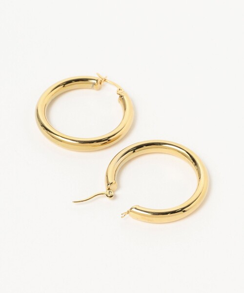 【Ray BEAMS】K18YG フープピアス（1cm） Ray BEAMS（レイ ビームス）K18 フープピアス 10mm