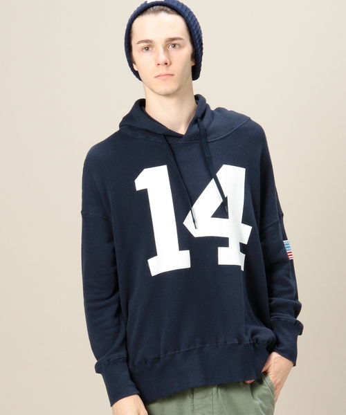 BEAUTY&YOUTH UNITED ARROWS(ビューティーアンドユースユナイテッドアローズ)の「<VOTE MAKE NEW CLOTHES> 12 BIG PK 14/パーカー(パーカー・メンズ・ホワイト/ネイビー・MEDIUM/SMALL)」の2枚目の写真