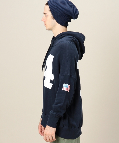 BEAUTY&YOUTH UNITED ARROWS(ビューティーアンドユースユナイテッドアローズ)の「<VOTE MAKE NEW CLOTHES> 12 BIG PK 14/パーカー(パーカー・メンズ・ホワイト/ネイビー・MEDIUM/SMALL)」の4枚目の写真