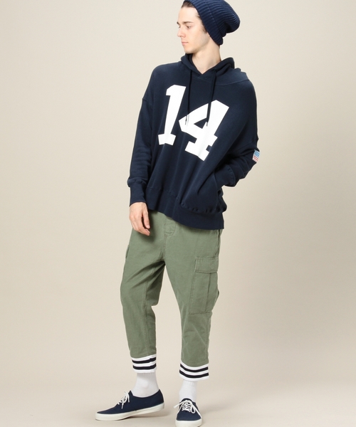 BEAUTY&YOUTH UNITED ARROWS(ビューティーアンドユースユナイテッドアローズ)の「<VOTE MAKE NEW CLOTHES> 12 BIG PK 14/パーカー(パーカー・メンズ・ホワイト/ネイビー・MEDIUM/SMALL)」の9枚目の写真