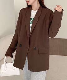 DAY CLOSET（デイ クローゼット）の「【春・秋おすすめ/おうちで洗える/UVケア】袖スリット入りグレンチェックテーラードジャケット レディース（テーラードジャケット）」