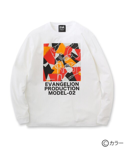 UNBUILT TAKEO KIKUCHI（アンビルト タケオキクチ）の「◆エヴァンゲリオン 迷彩 プリントTシャツ（Tシャツ/カットソー・メンズ・ホワイト/ホワイト系・01/02/03）」の2枚目の写真