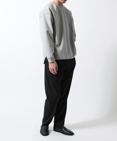 ADAM ET ROPE'（アダムエロペ）の「ライトダブルクロス スリムイージースラックス（スラックス・メンズ・ダークグリーン/ネイビー/グレー・M/L）」の20枚目の写真