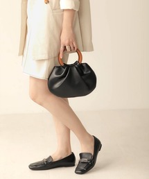 Bab | 【WEB限定】ウッドハンドルミニバッグ(トートバッグ)