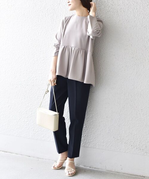 SHIPS（シップス）の「ウエストペプラムブラウス◇（シャツ/ブラウス・レディース・ブラック/グレー・36/38）」の17枚目の写真