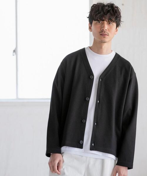 coen(コーエン)の「リラックスカノコカーディガン(カーディガン/ボレロ・メンズ・ダークグレー/ネイビー・X-LARGE/LARGE/SMALL/MEDIUM)」の3枚目の写真