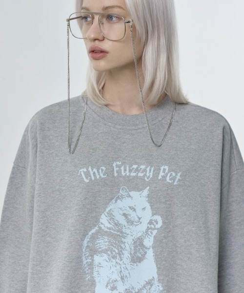 ROCKET x LUNCH(ロケットアンドランチ)の「The Rocket/CATプルオーバー 2932495(スウェット・レディース・グレー/サックスブルー/ライラック・SMALL)」の2枚目の写真