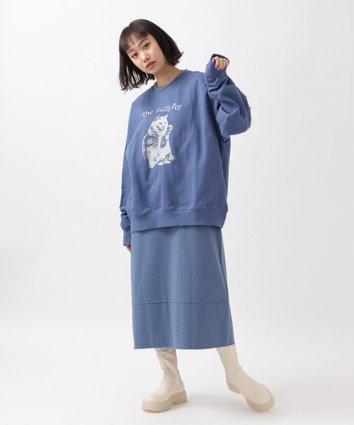 ROCKET x LUNCH(ロケットアンドランチ)の「The Rocket/CATプルオーバー 2932495(スウェット・レディース・グレー/サックスブルー/ライラック・SMALL)」の16枚目の写真