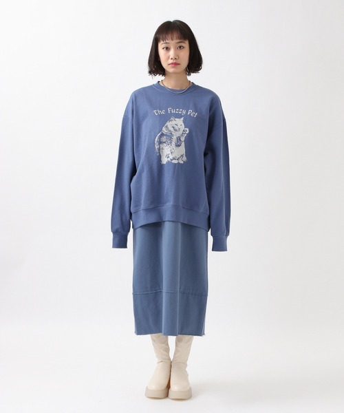 ROCKET x LUNCH(ロケットアンドランチ)の「The Rocket/CATプルオーバー 2932495(スウェット・レディース・グレー/サックスブルー/ライラック・SMALL)」の19枚目の写真