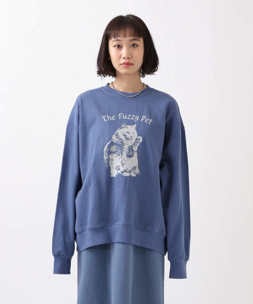 フラグメント x ノンネイティブ x アーティストプルーフ スウェット XL ROCKET x LUNCH（ロケットアンドランチ）の「The Rocket／CAT