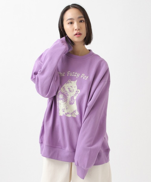 ROCKET x LUNCH(ロケットアンドランチ)の「The Rocket/CATプルオーバー 2932495(スウェット・レディース・グレー/サックスブルー/ライラック・SMALL)」の13枚目の写真