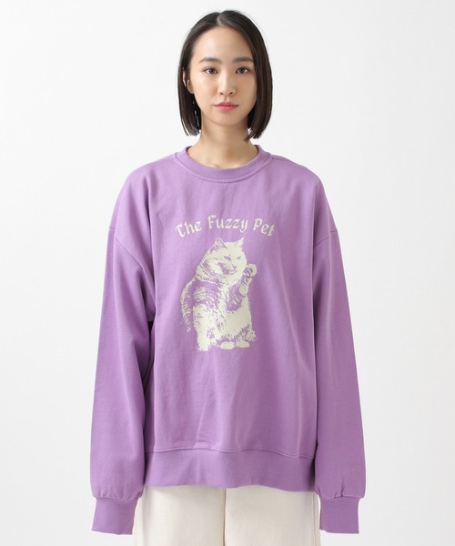 ROCKET x LUNCH(ロケットアンドランチ)の「The Rocket/CATプルオーバー 2932495(スウェット・レディース・グレー/サックスブルー/ライラック・SMALL)」の9枚目の写真