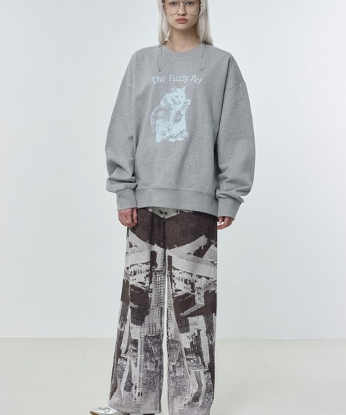 ROCKET x LUNCH(ロケットアンドランチ)の「The Rocket/CATプルオーバー 2932495(スウェット・レディース・グレー/サックスブルー/ライラック・SMALL)」の7枚目の写真