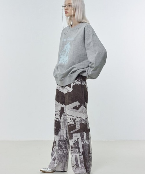 ROCKET x LUNCH(ロケットアンドランチ)の「The Rocket/CATプルオーバー 2932495(スウェット・レディース・グレー/サックスブルー/ライラック・SMALL)」の4枚目の写真