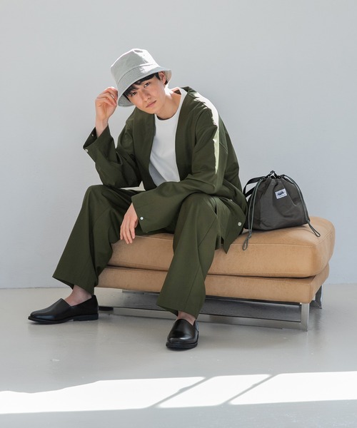 niko and...(ニコアンド)の「配色巾着ショルダーバッグ(ショルダーバッグ・メンズ・ネイビー/グリーン/チャコール・0)」の13枚目の写真