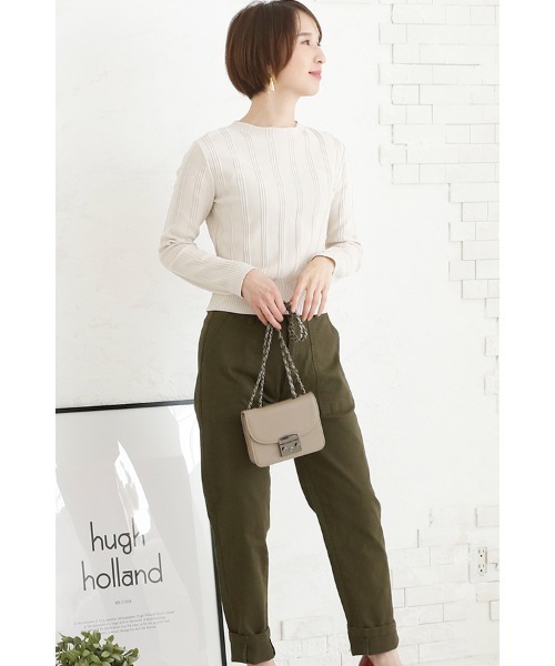 ElegChic(エレグシック)の「テーパードベイカーパンツ(チノパンツ・レディース・ブラック/ベージュ/カーキ・M/XXL/XL/L/4L)」の3枚目の写真