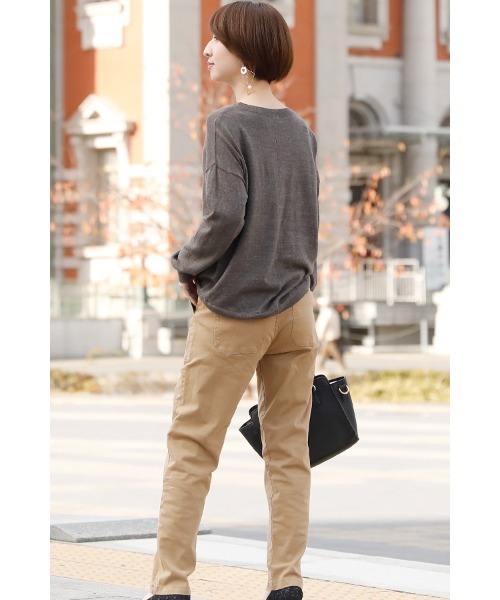 ElegChic(エレグシック)の「テーパードベイカーパンツ(チノパンツ・レディース・ブラック/ベージュ/カーキ・M/XXL/XL/L/4L)」の13枚目の写真