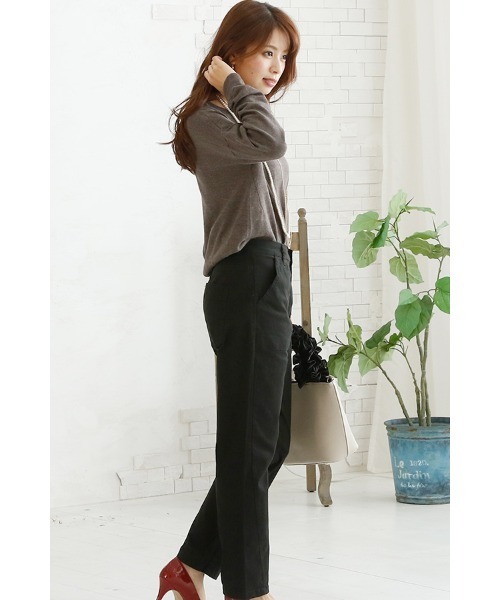 ElegChic(エレグシック)の「テーパードベイカーパンツ(チノパンツ・レディース・ブラック/ベージュ/カーキ・M/XXL/XL/L/4L)」の15枚目の写真