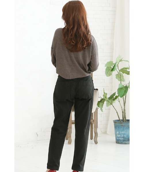 ElegChic(エレグシック)の「テーパードベイカーパンツ(チノパンツ・レディース・ブラック/ベージュ/カーキ・M/XXL/XL/L/4L)」の16枚目の写真