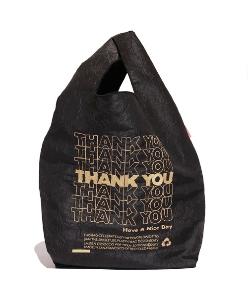 OPEN EDITIONS（オープンエディションズ）の「OpenEdition/オープンエディション Lauren DiCioccio tote bag トートバッグ（トートバッグ・レディース・ブラック/ホワイト×レッド/ブラック系その他/ホワイト×イエロー・ONE SIZE）」の4枚目の写真