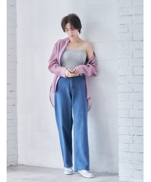fifth(フィフス)の「バックデザインバンドカラーシアーシャツ(シャツ/ブラウス・レディース・パープル/ミント/モカ・MEDIUM)」の10枚目の写真