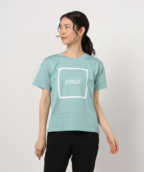 EACH.（イーチ）の「EACH（イーチ）CIRCLE TEE / Tシャツ（Tシャツ/カットソー・レディース・グリーン/ホワイト/ブラック/パープル・FREE）」の4枚目の写真