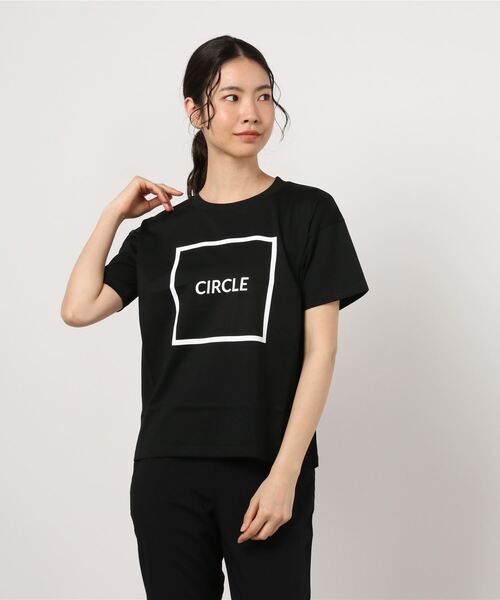 EACH.（イーチ）の「EACH（イーチ）CIRCLE TEE / Tシャツ（Tシャツ/カットソー・レディース・グリーン/ホワイト/ブラック/パープル・FREE）」の3枚目の写真