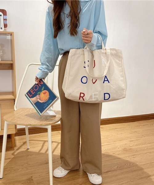 SFW（エスエフダブリュー）の「トート⇔ショルダー ホワイトビッグバッグ（トートバッグ・レディース・A・FREE）」の6枚目の写真