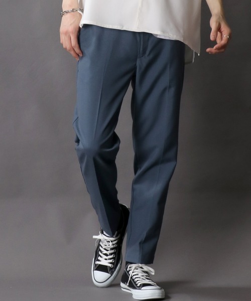 SITRY（シトリー）の「T/R loose tapered Pants/T/Rルーズ テーパードパンツ/カラーパンツ（チノパンツ・メンズ・ブラック/ベージュ/オリーブ/サックスブルー/チェック/グレイッシュベージュ・M/L/XL）」の5枚目の写真