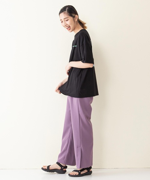 PLAYBOY(プレイボーイ)の「【PLAY BOY/プレイボーイ】水着ラビット柄 バックプリント ビッグシルエット プリントTシャツ(Tシャツ/カットソー・レディース・オフホワイト/ブラック/ダークパープル・LARGE/MEDIUM)」の10枚目の写真