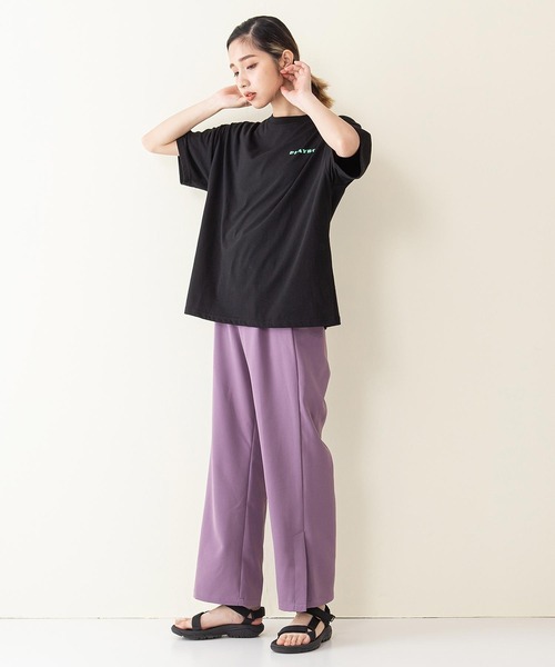 PLAYBOY(プレイボーイ)の「【PLAY BOY/プレイボーイ】水着ラビット柄 バックプリント ビッグシルエット プリントTシャツ(Tシャツ/カットソー・レディース・オフホワイト/ブラック/ダークパープル・LARGE/MEDIUM)」の11枚目の写真