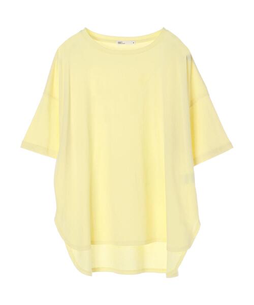 CRAFT STANDARD BOUTIQUE（クラフトスタンダードブティック）の「ラウンドテール半袖カットプルオーバー　＊（Tシャツ/カットソー・レディース・ベージュ/ネイビー/オフホワイト/ピンク/ライトイエロー・M/L）」の18枚目の写真