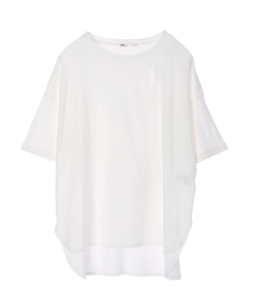 CRAFT STANDARD BOUTIQUE（クラフトスタンダードブティック）の「ラウンドテール半袖カットプルオーバー　＊（Tシャツ/カットソー・レディース・ベージュ/ネイビー/オフホワイト/ピンク/ライトイエロー・M/L）」の13枚目の写真