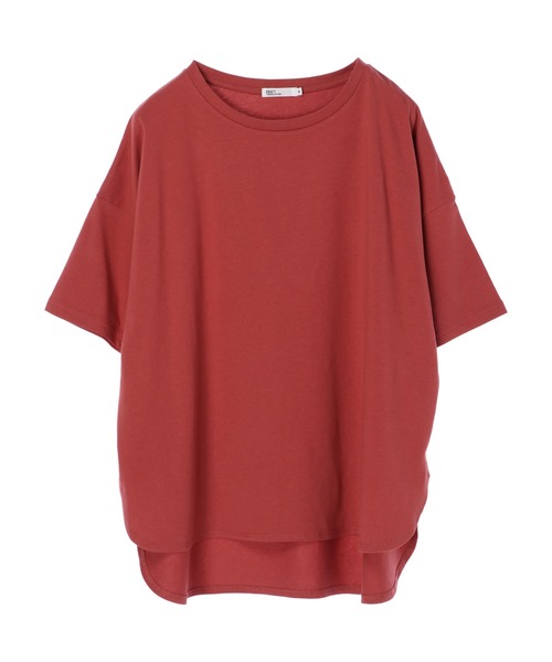 CRAFT STANDARD BOUTIQUE（クラフトスタンダードブティック）の「ラウンドテール半袖カットプルオーバー　＊（Tシャツ/カットソー・レディース・ベージュ/ネイビー/オフホワイト/ピンク/ライトイエロー・M/L）」の14枚目の写真