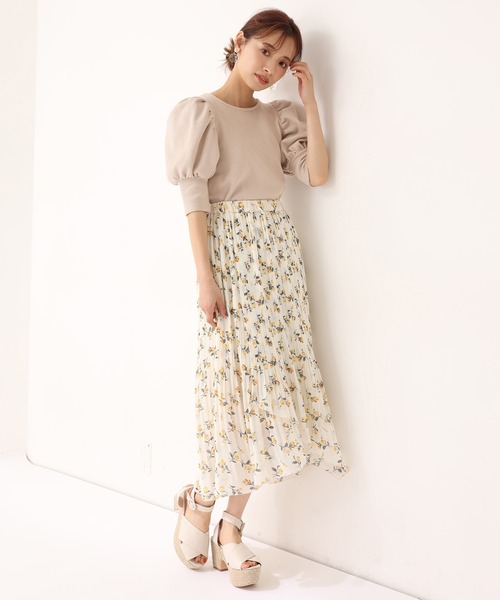 one after another NICE CLAUP（ワンアフターアナザーナイスクラップ）の「バックリボンメローテレコトップス（Tシャツ/カットソー・レディース・ブラック/ベージュ/オフホワイト/ミント・FREE）」の15枚目の写真