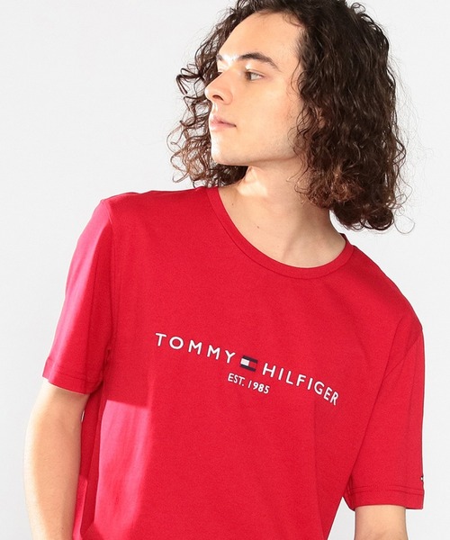 TOMMY HILFIGER（トミーヒルフィガー）の「ベーシックロゴTシャツ（Tシャツ/カットソー・メンズ・ライトブルー/ブルー/レッド/イエロー/ピンク/オレンジ/ブルー系その他/イエロー系その他/ブルー系その他2/ライトグリーン/ベージュ/イエロー系その他2/ベージュ系1/ブルー系その他3/グリーン・LARGE/MEDIUM/SMALL/X-LARGE）」の14枚目の写真
