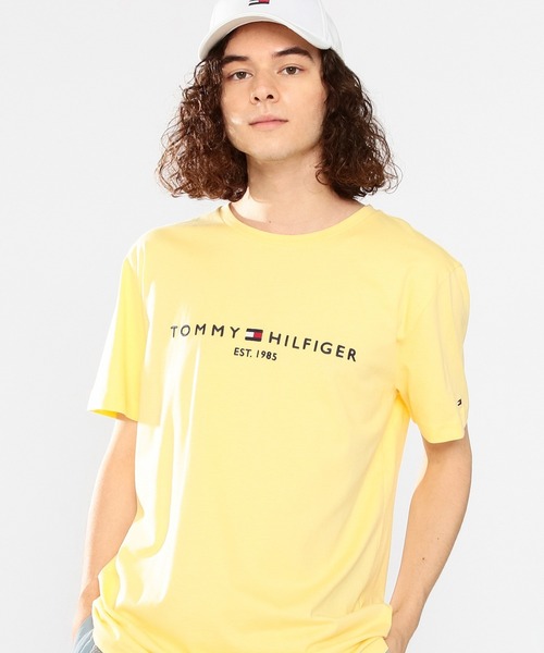 TOMMY HILFIGER（トミーヒルフィガー）の「ベーシックロゴTシャツ（Tシャツ/カットソー・メンズ・ライトブルー/ブルー/レッド/イエロー/ピンク/オレンジ/ブルー系その他/イエロー系その他/ブルー系その他2/ライトグリーン/ベージュ/イエロー系その他2/ベージュ系1/ブルー系その他3/グリーン・LARGE/MEDIUM/SMALL/X-LARGE）」の10枚目の写真