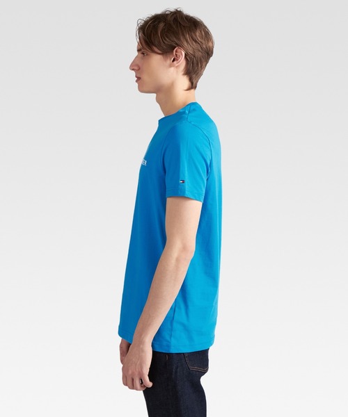 TOMMY HILFIGER（トミーヒルフィガー）の「ベーシックロゴTシャツ（Tシャツ/カットソー・メンズ・ライトブルー/ブルー/レッド/イエロー/ピンク/オレンジ/ブルー系その他/イエロー系その他/ブルー系その他2/ライトグリーン/ベージュ/イエロー系その他2/ベージュ系1/ブルー系その他3/グリーン・LARGE/MEDIUM/SMALL/X-LARGE）」の20枚目の写真