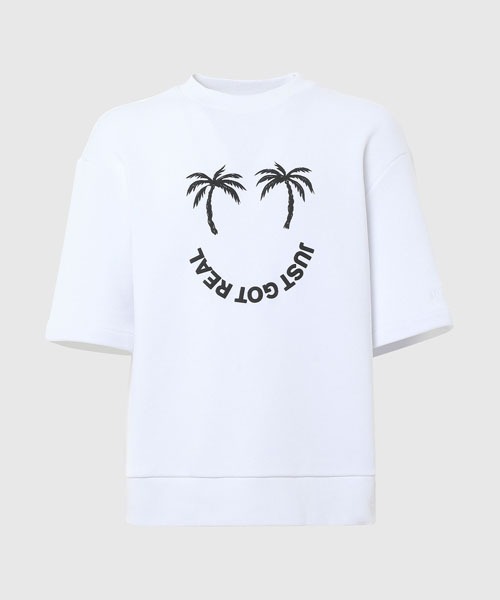 DIESEL（ディーゼル）の「メンズ スウェット 半袖 グラフィック BCI サステナブル（スウェット・メンズ・ホワイト/ブラック・X-SMALL/LARGE/SMALL/MEDIUM/XX-LARGE/X-LARGE）」の7枚目の写真