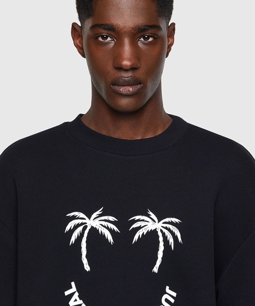 DIESEL（ディーゼル）の「メンズ スウェット 半袖 グラフィック BCI サステナブル（スウェット・メンズ・ホワイト/ブラック・X-SMALL/LARGE/SMALL/MEDIUM/XX-LARGE/X-LARGE）」の9枚目の写真