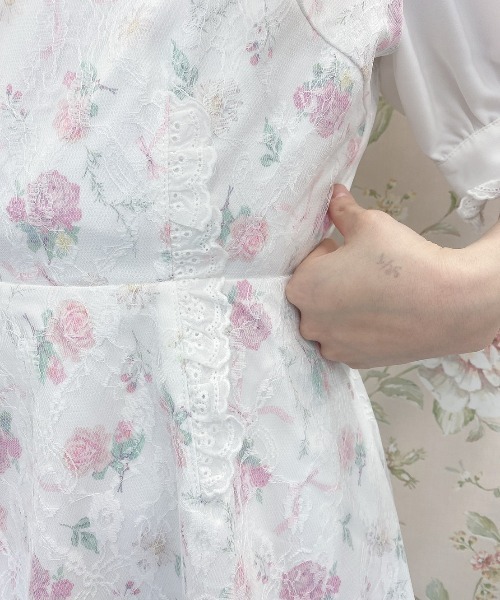 Swankiss（スワンキス）の「TS lacy fleur O/P（ワンピース・レディース・ホワイト/サックスブルー/ピンク・FREE）」の13枚目の写真