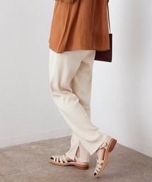 SALON adam et rope' | リブリラックスパンツ［MEDI Veil］【抗菌・消臭・UVケア】(その他パンツ)